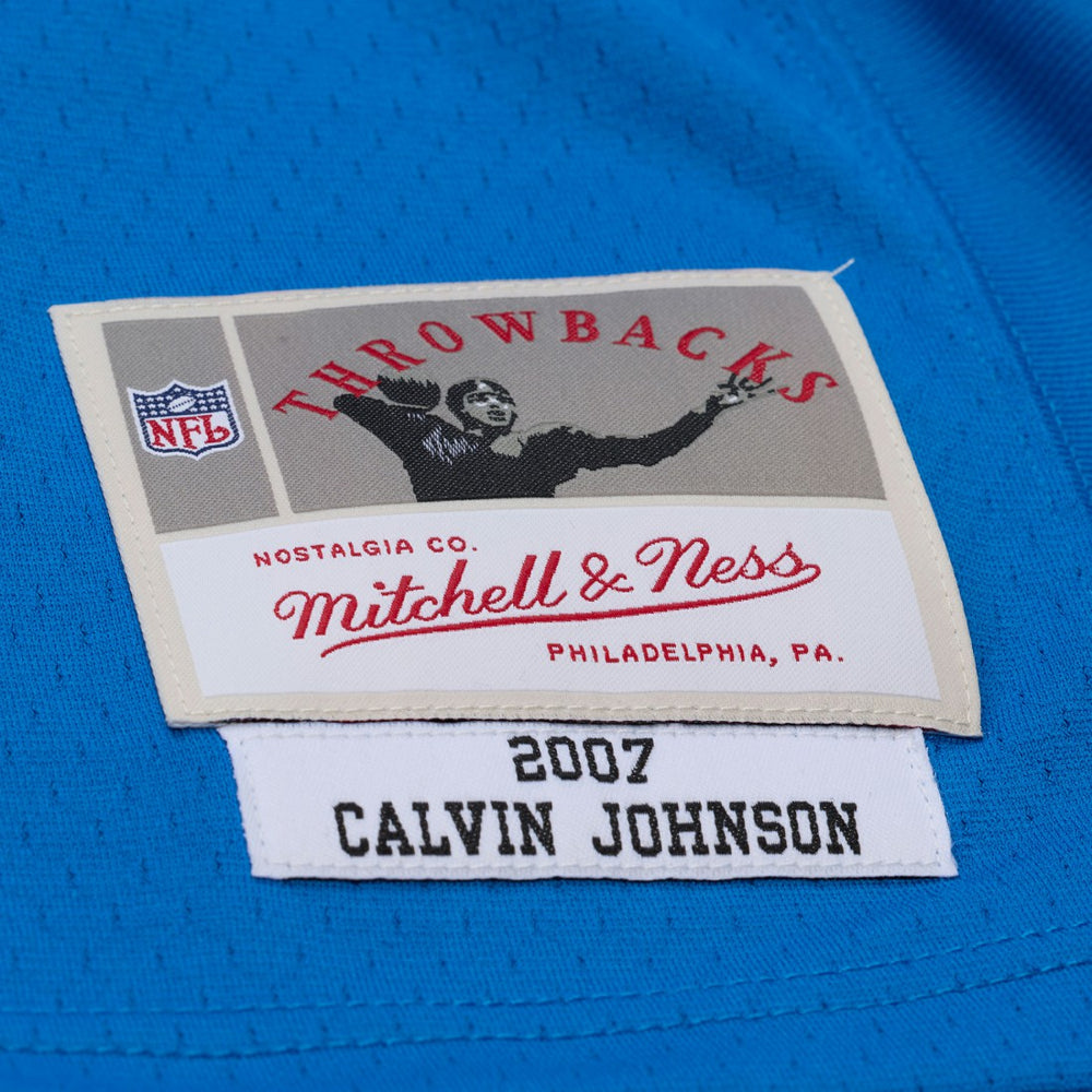 Calvin Johnson Detroit Lions x Golf Wang Unisex 2007 Legacy Fashion Jersey Blue | Mitchell & Ness