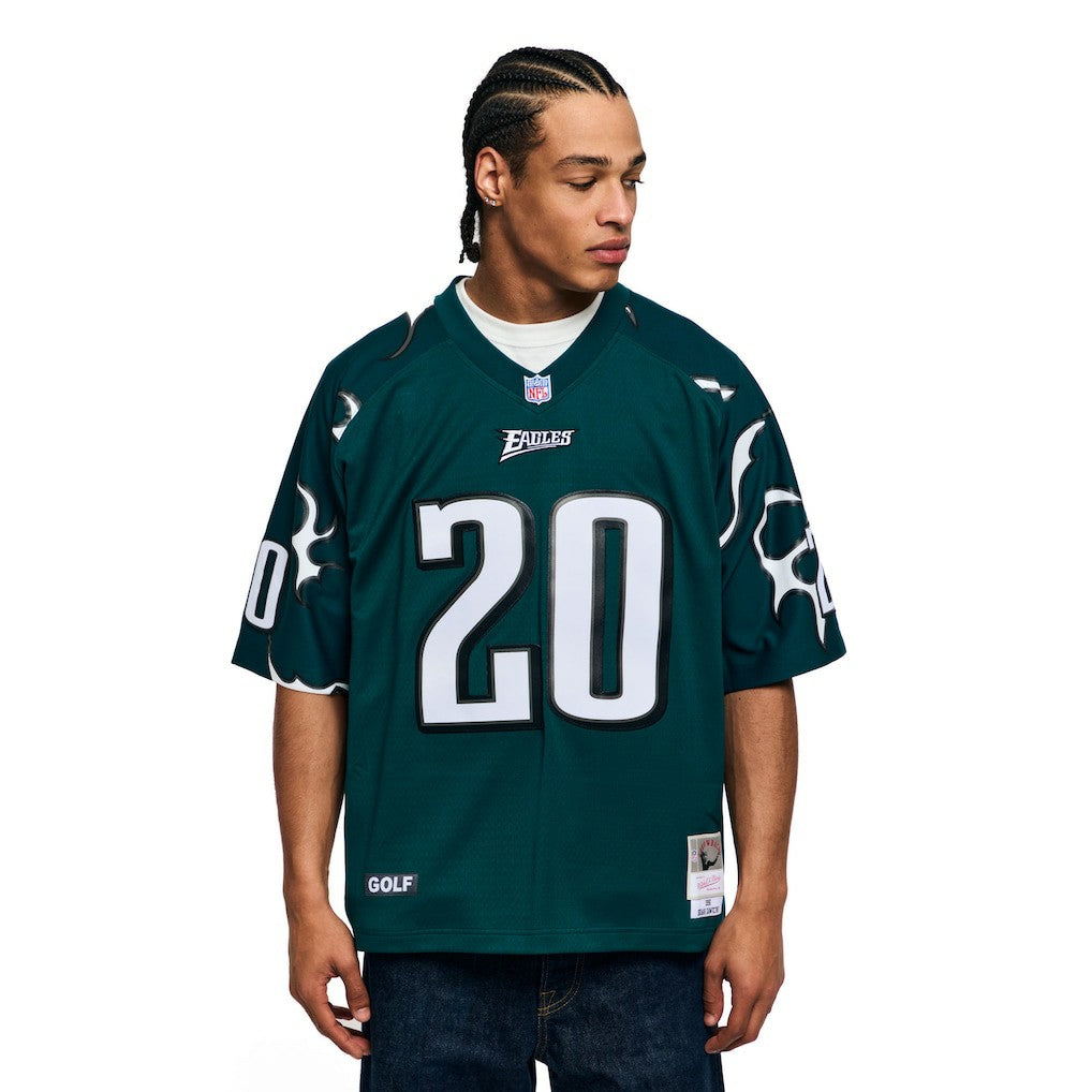 Brian Dawkins Philadelphia Eagles x Golf Wang Unisex 1996 Legacy Fashion Jersey Midnight Green | Mitchell & Ness