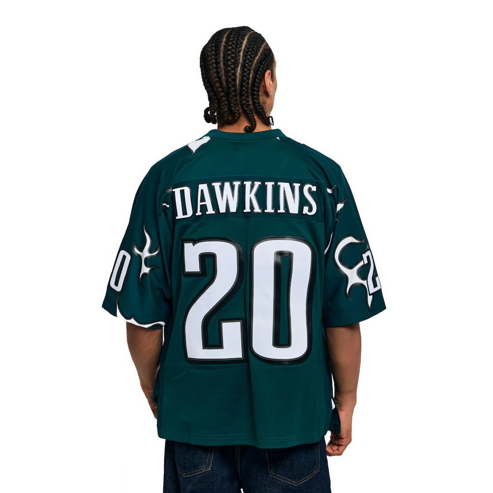 Brian Dawkins Philadelphia Eagles x Golf Wang Unisex 1996 Legacy Fashion Jersey Midnight Green | Mitchell & Ness