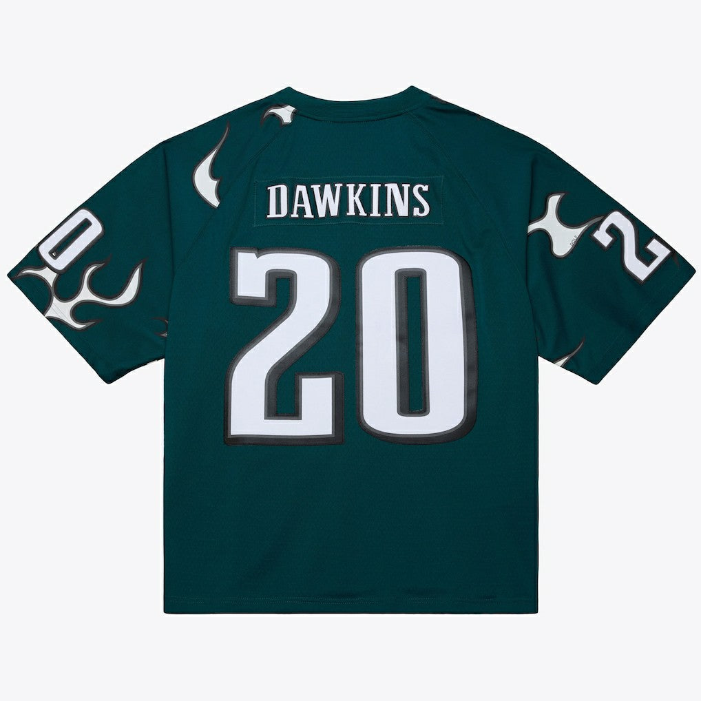 Brian Dawkins Philadelphia Eagles x Golf Wang Unisex 1996 Legacy Fashion Jersey Midnight Green | Mitchell & Ness