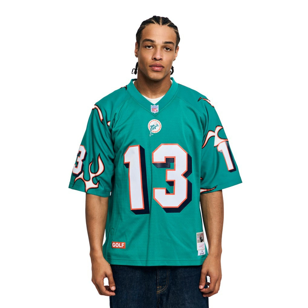 Dan Marino Miami Dolphins x Golf Wang Unisex 1984 Legacy Fashion Jersey Aqua | Mitchell & Ness