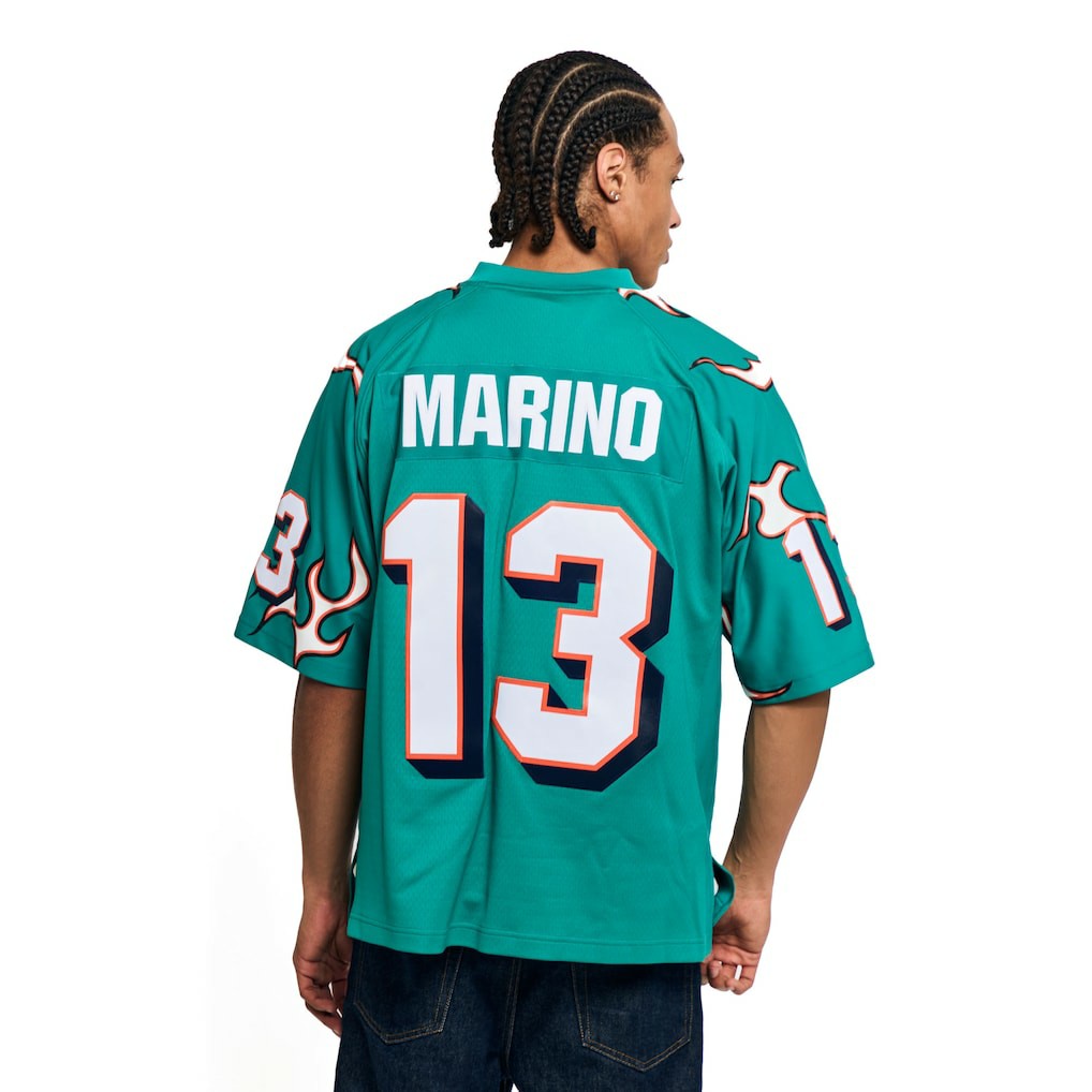 Dan Marino Miami Dolphins x Golf Wang Unisex 1984 Legacy Fashion Jersey Aqua | Mitchell & Ness