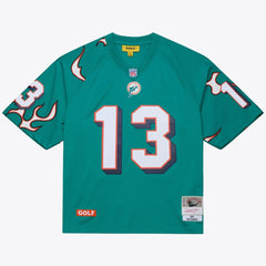 Dan Marino Miami Dolphins x Golf Wang Unisex 1984 Legacy Fashion Jersey Aqua | Mitchell & Ness