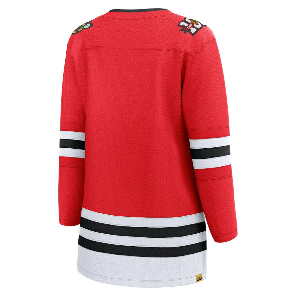 Chicago Blackhawks Fanatics Women's Centennial Breakaway Jersey - Red - NHL