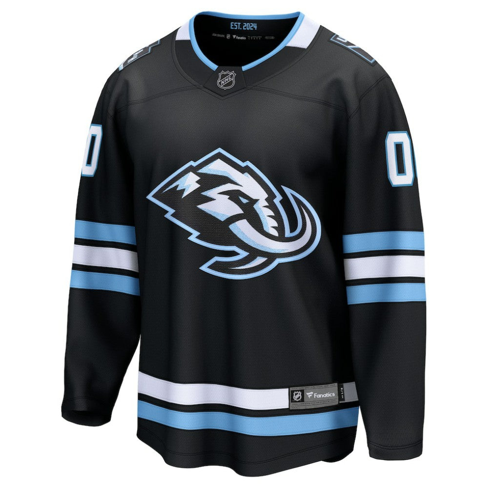 Utah Mammoth Fanatics Home Breakaway Custom Jersey - Black - NHL