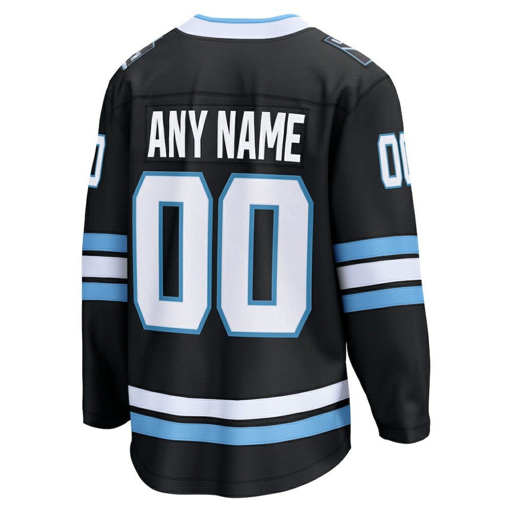 Utah Mammoth Fanatics Home Breakaway Custom Jersey - Black - NHL