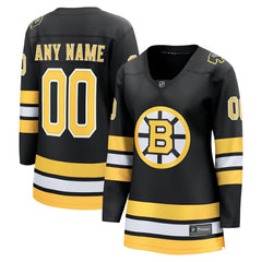 Boston Bruins Fanatics Women's Home Breakaway Custom Jersey - Black - NHL