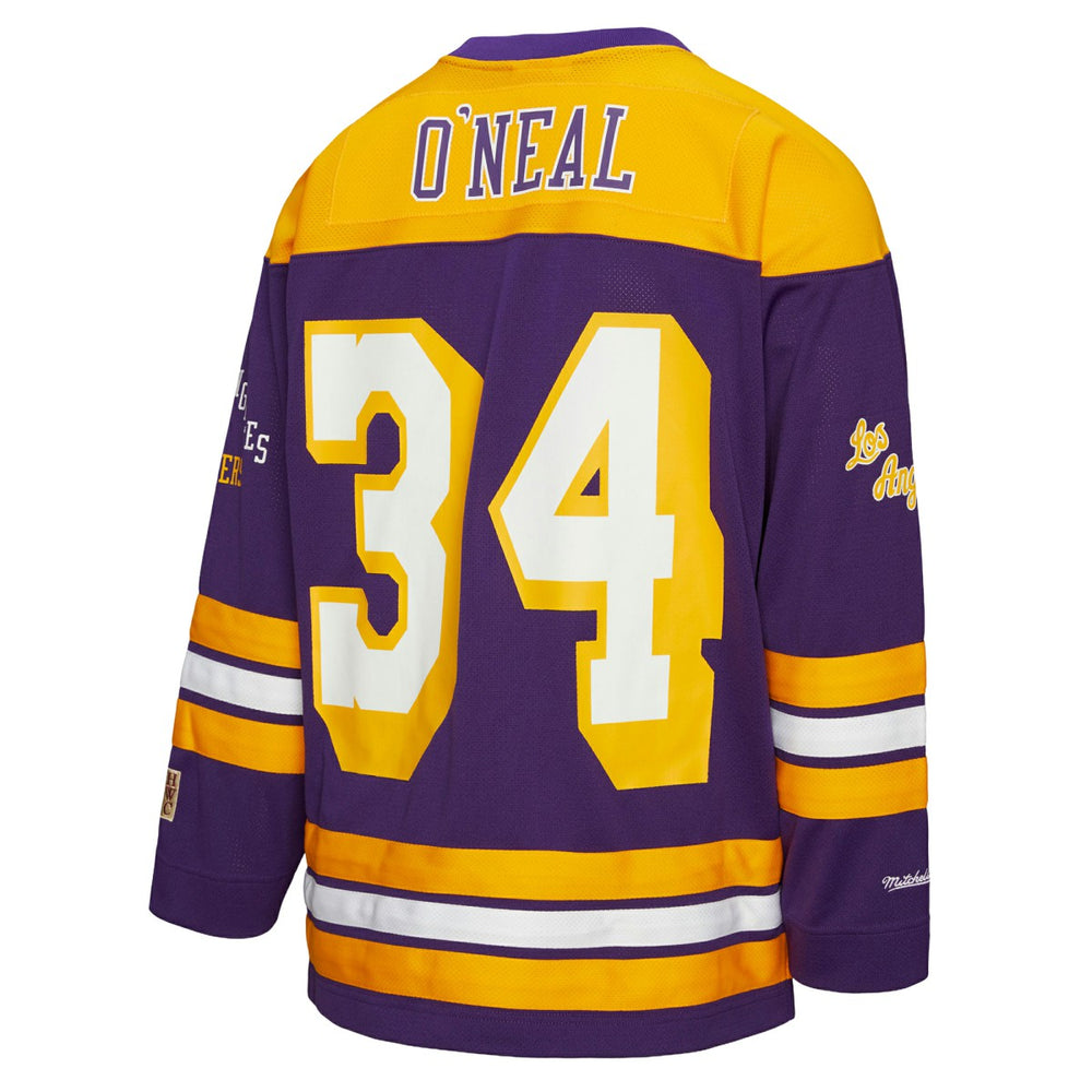 Shaquille O'Neal Los Angeles Lakers Unisex Maxxed Out Fashion Hockey Jersey Purple - NBA