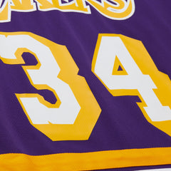 Shaquille O'Neal Los Angeles Lakers Unisex Maxxed Out Fashion Hockey Jersey Purple - NBA