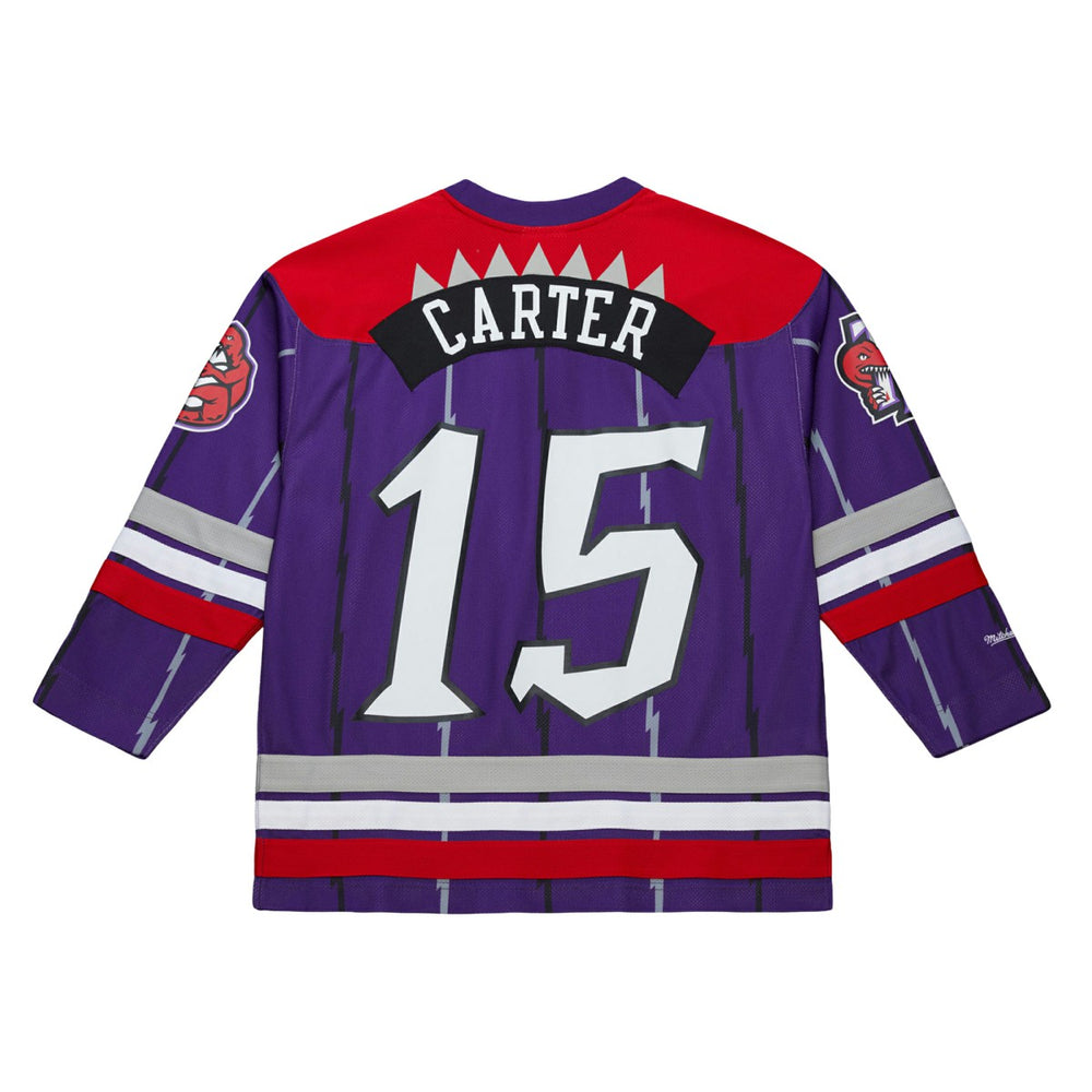Vince Carter Toronto Raptors Unisex Maxxed Out Fashion Hockey Jersey Purple - NBA
