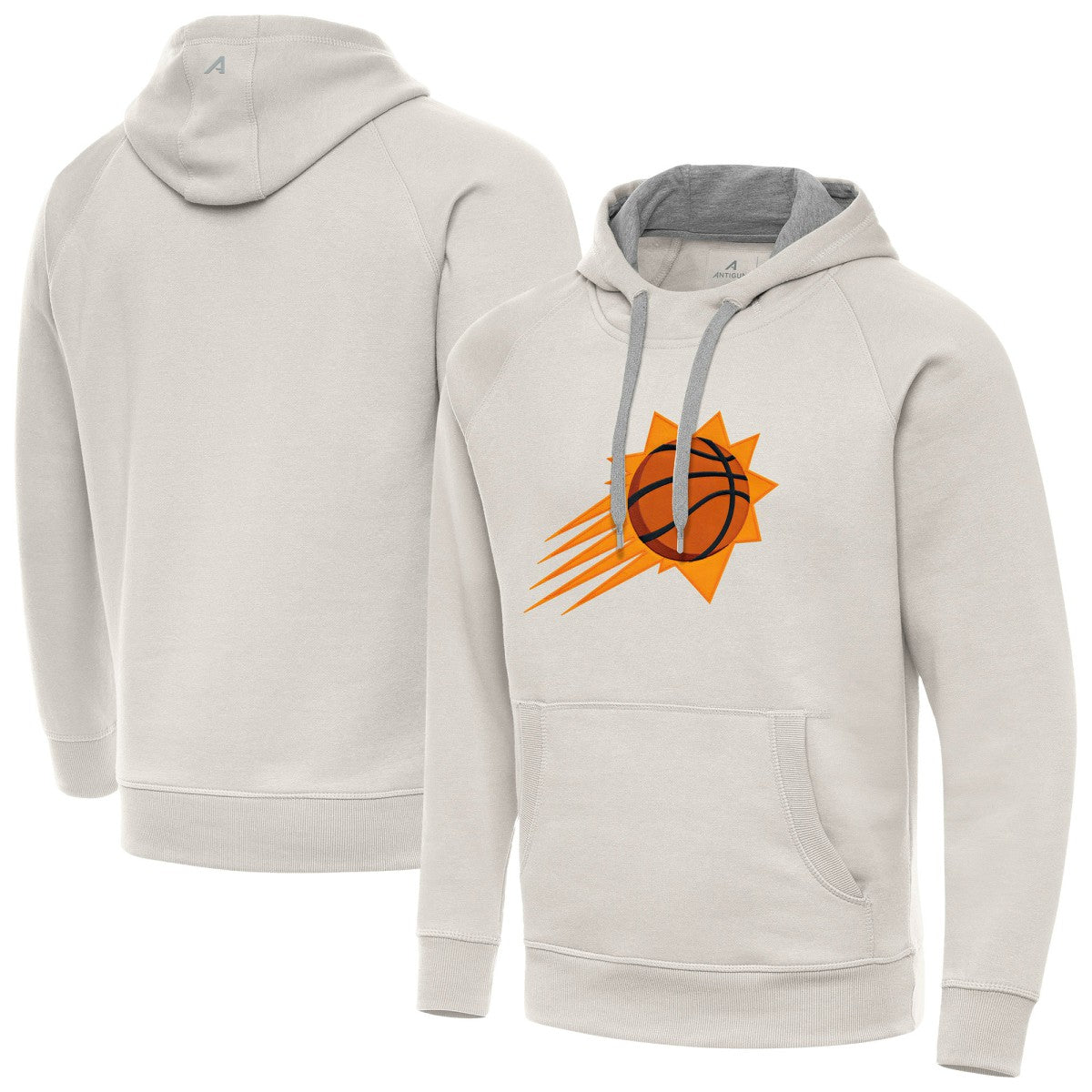 Phoenix Suns Antigua Big Logo Victory Pullover Hoodie Cream - NBA