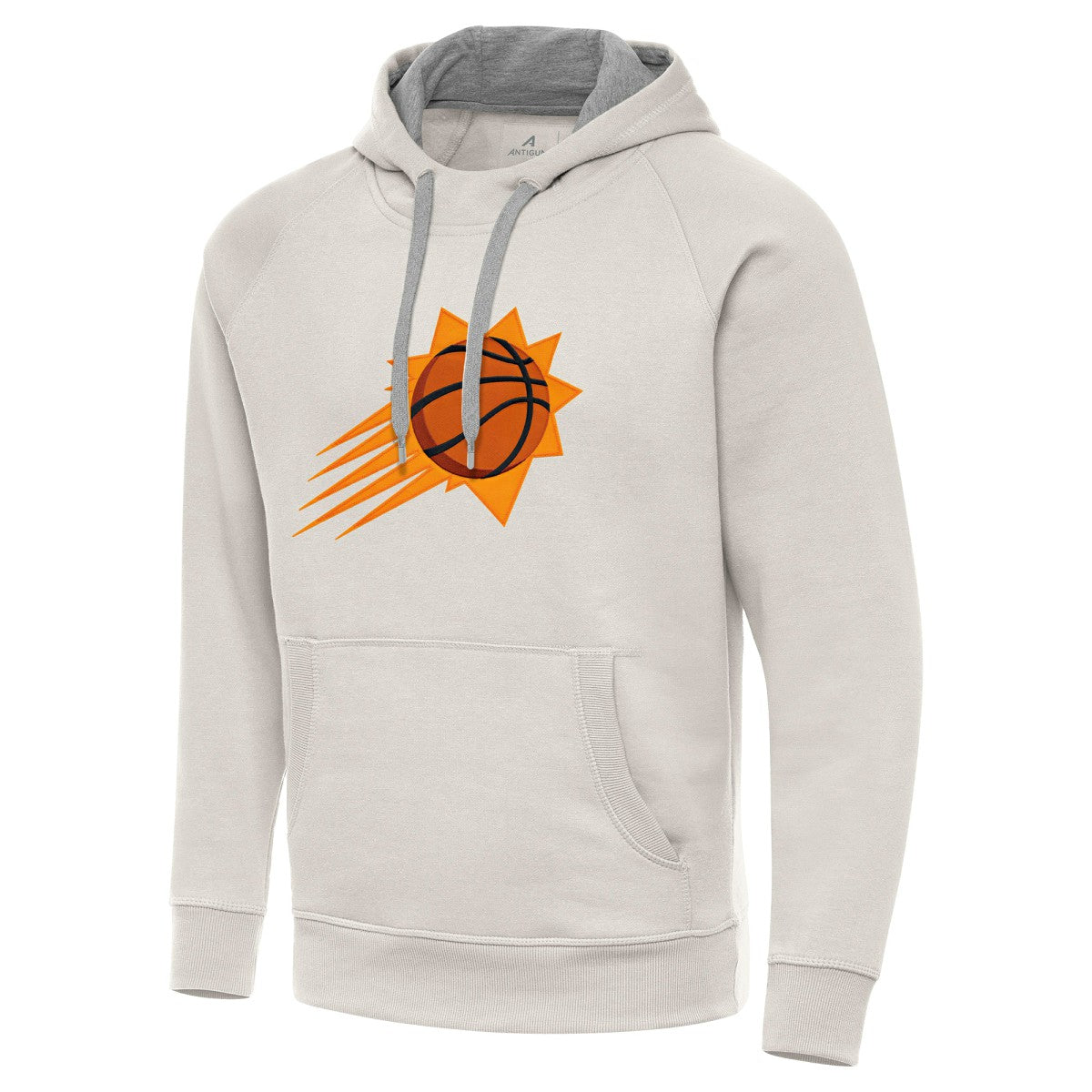 Phoenix Suns Antigua Big Logo Victory Pullover Hoodie Cream - NBA