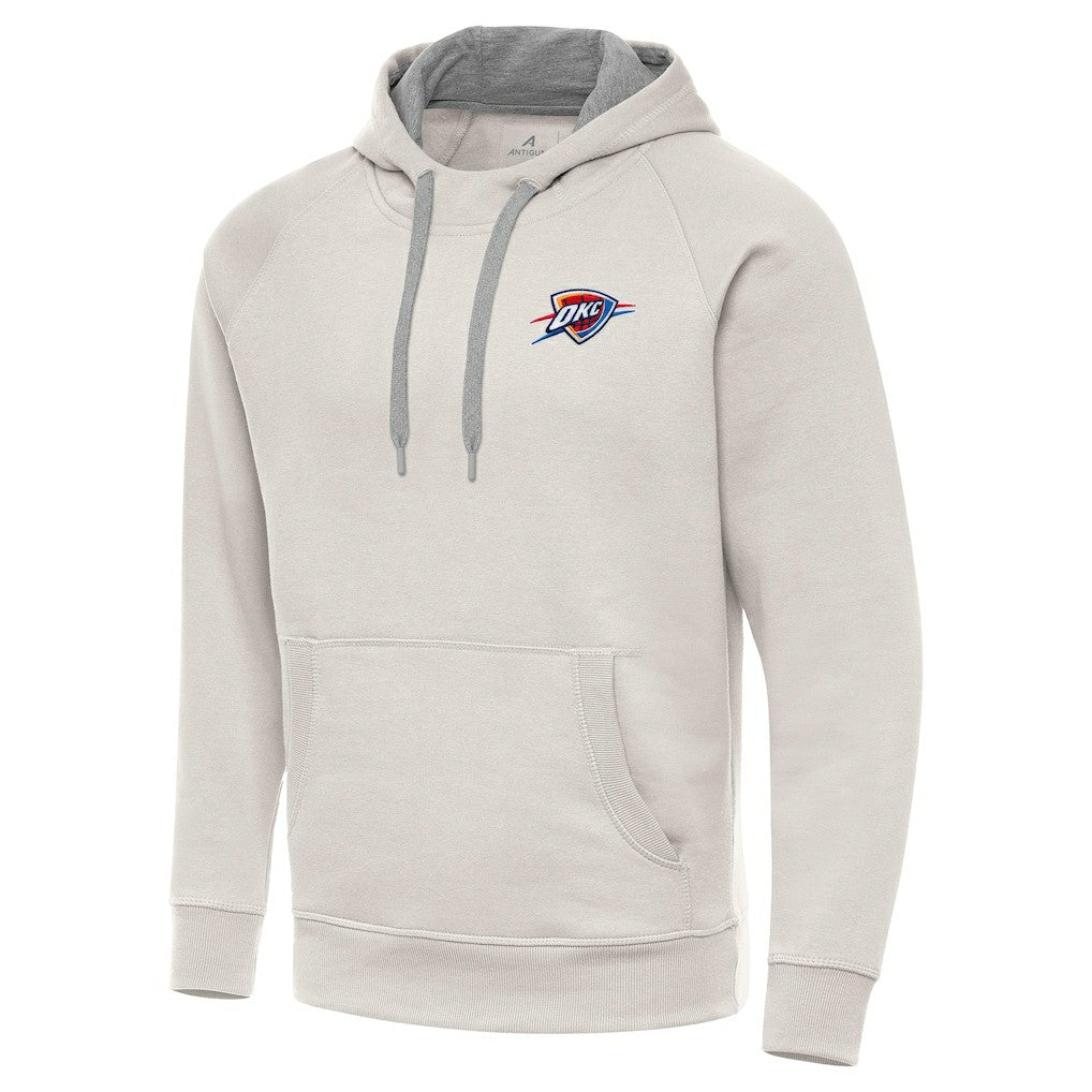 Oklahoma City Thunder Antigua Victory Pullover Hoodie Cream - NBA