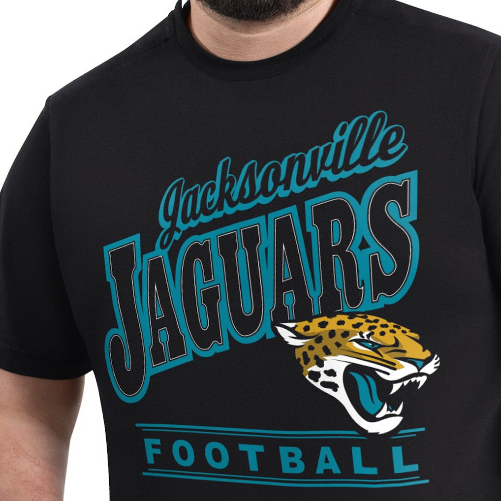 Jacksonville Jaguars G-III Sports by Carl Banks Adaptive Headliner Graphic T-Shirt Black | NFL