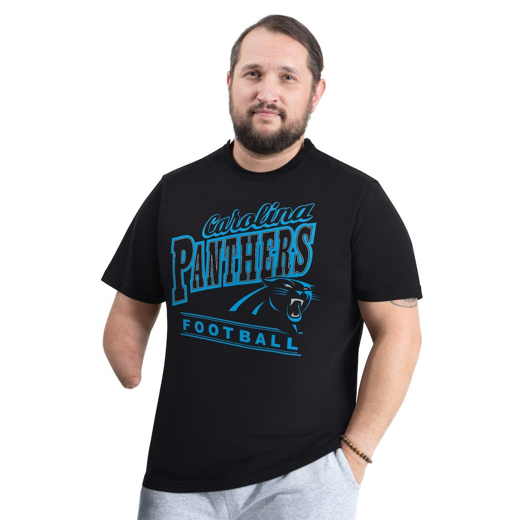 Carolina Panthers G-III Sports by Carl Banks Adaptive Headliner Graphic T-Shirt Black | NFL