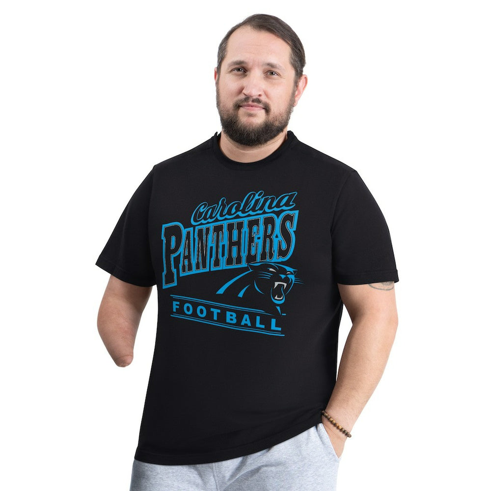 Carolina Panthers G-III Sports by Carl Banks Adaptive Headliner Graphic T-Shirt Black | NFL