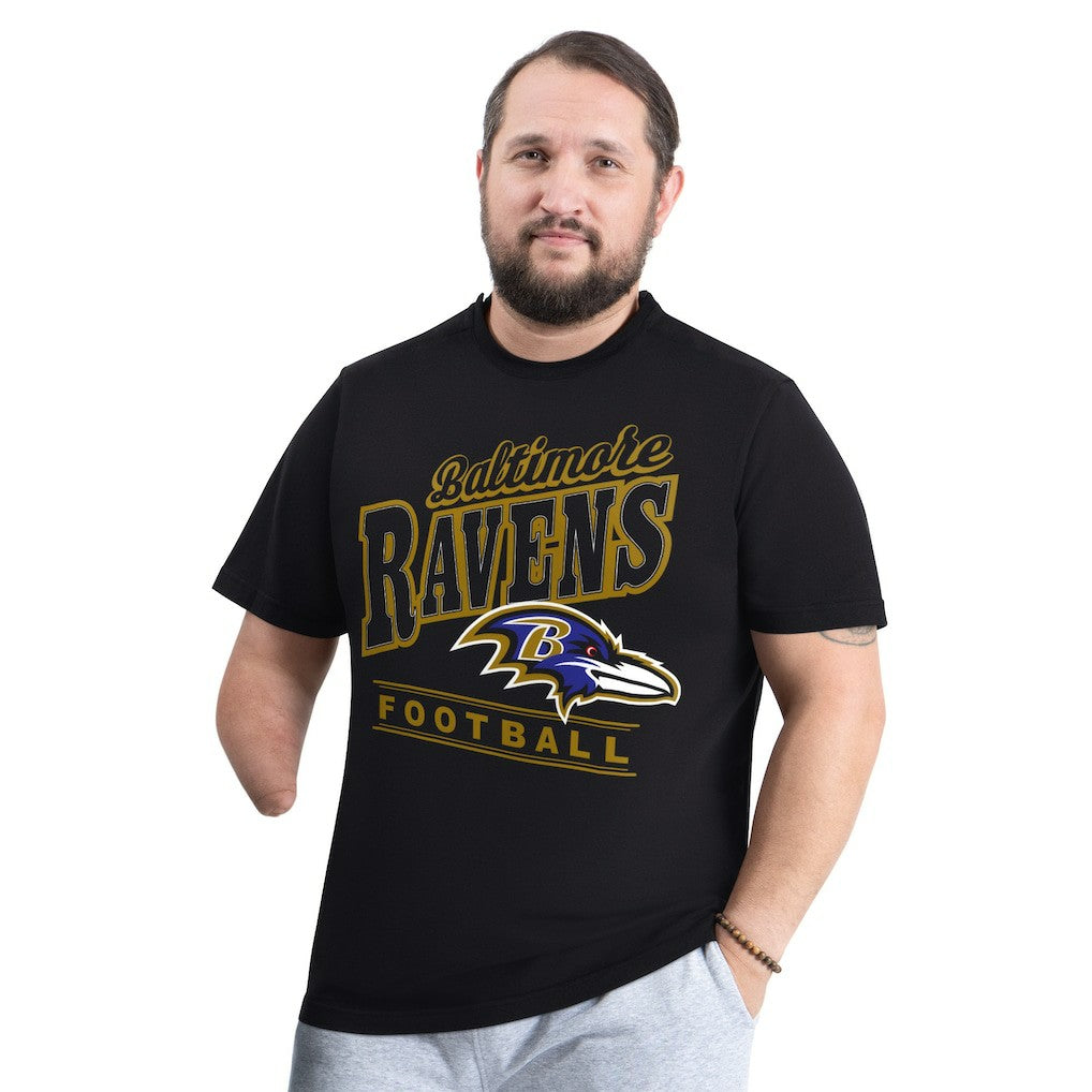 Baltimore Ravens G-III Sports by Carl Banks Adaptive Headliner Graphic T-Shirt Black | NFL