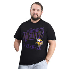 Minnesota Vikings G-III Sports by Carl Banks Adaptive Headliner Graphic T-Shirt Black | NFL