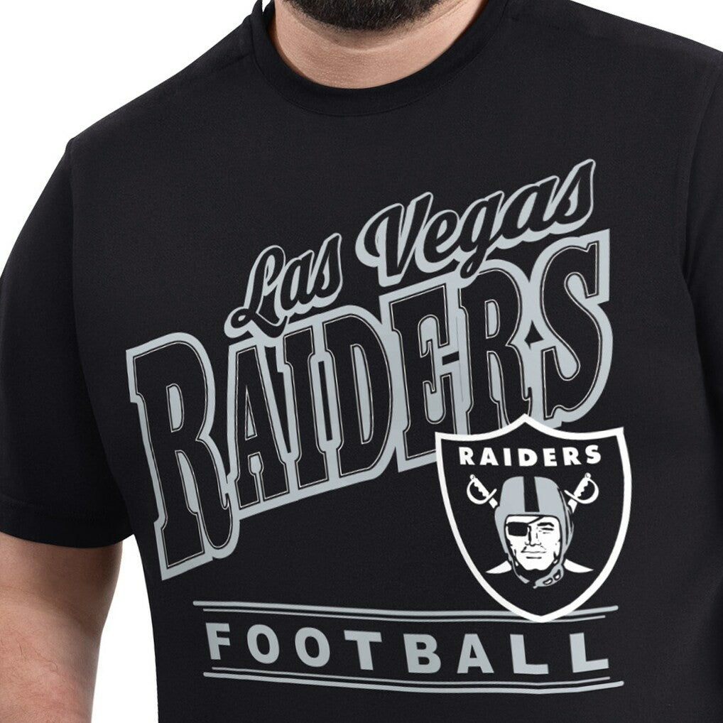 Las Vegas Raiders G-III Sports by Carl Banks Adaptive Headliner Graphic T-Shirt Black | NFL