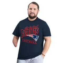 New England Patriots G-III Sports by Carl Banks Adaptive Headliner Graphic T-Shirt Navy | NFL