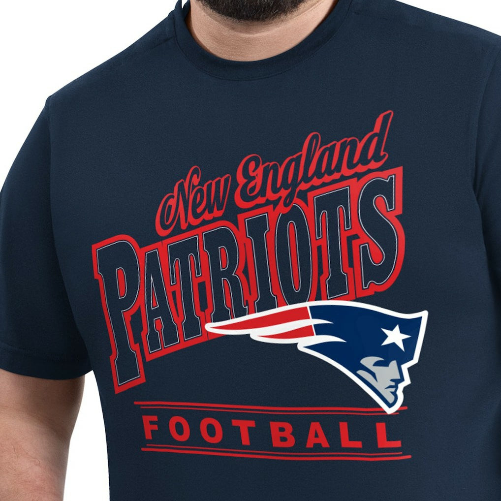 New England Patriots G-III Sports by Carl Banks Adaptive Headliner Graphic T-Shirt Navy | NFL
