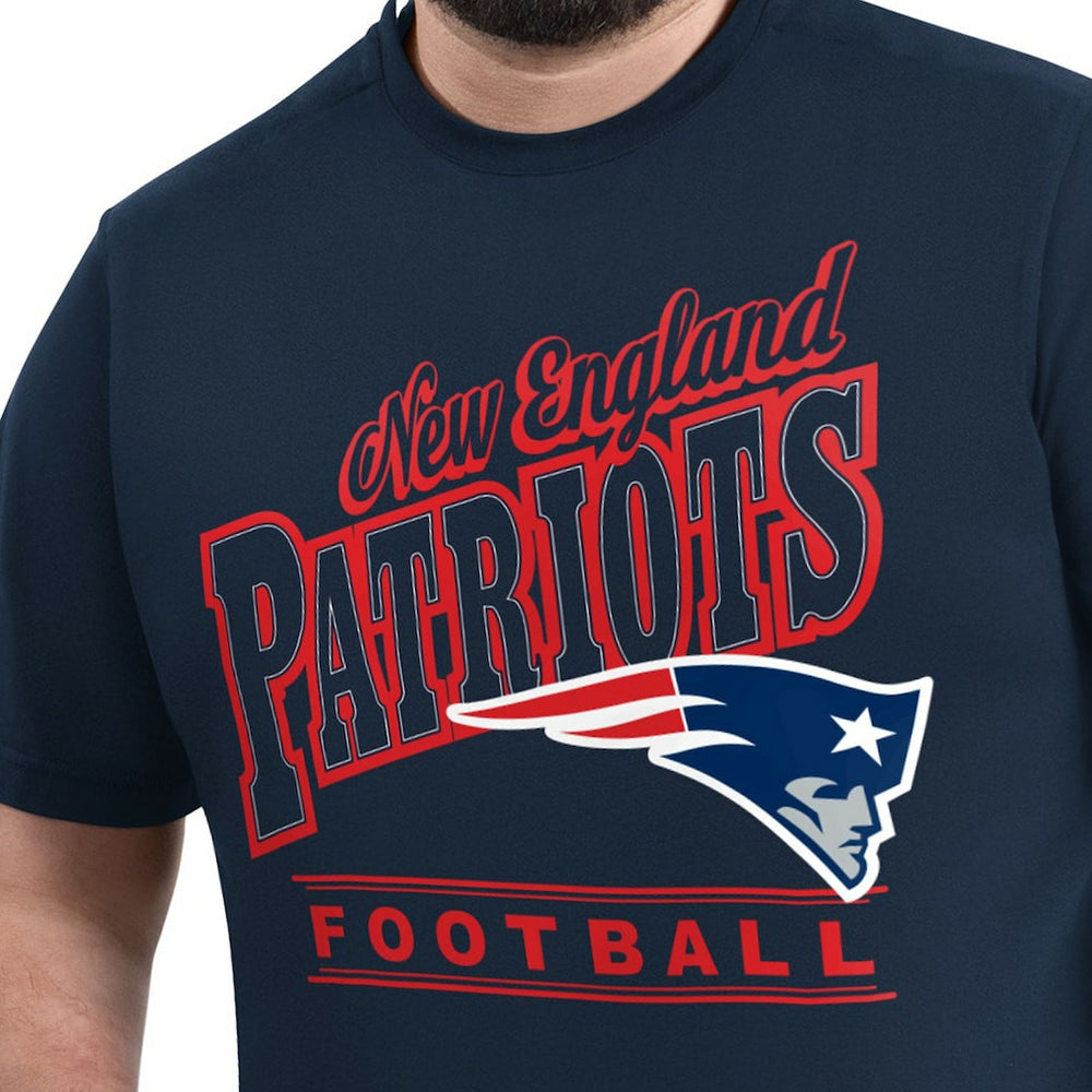 New England Patriots G-III Sports by Carl Banks Adaptive Headliner Graphic T-Shirt Navy | NFL