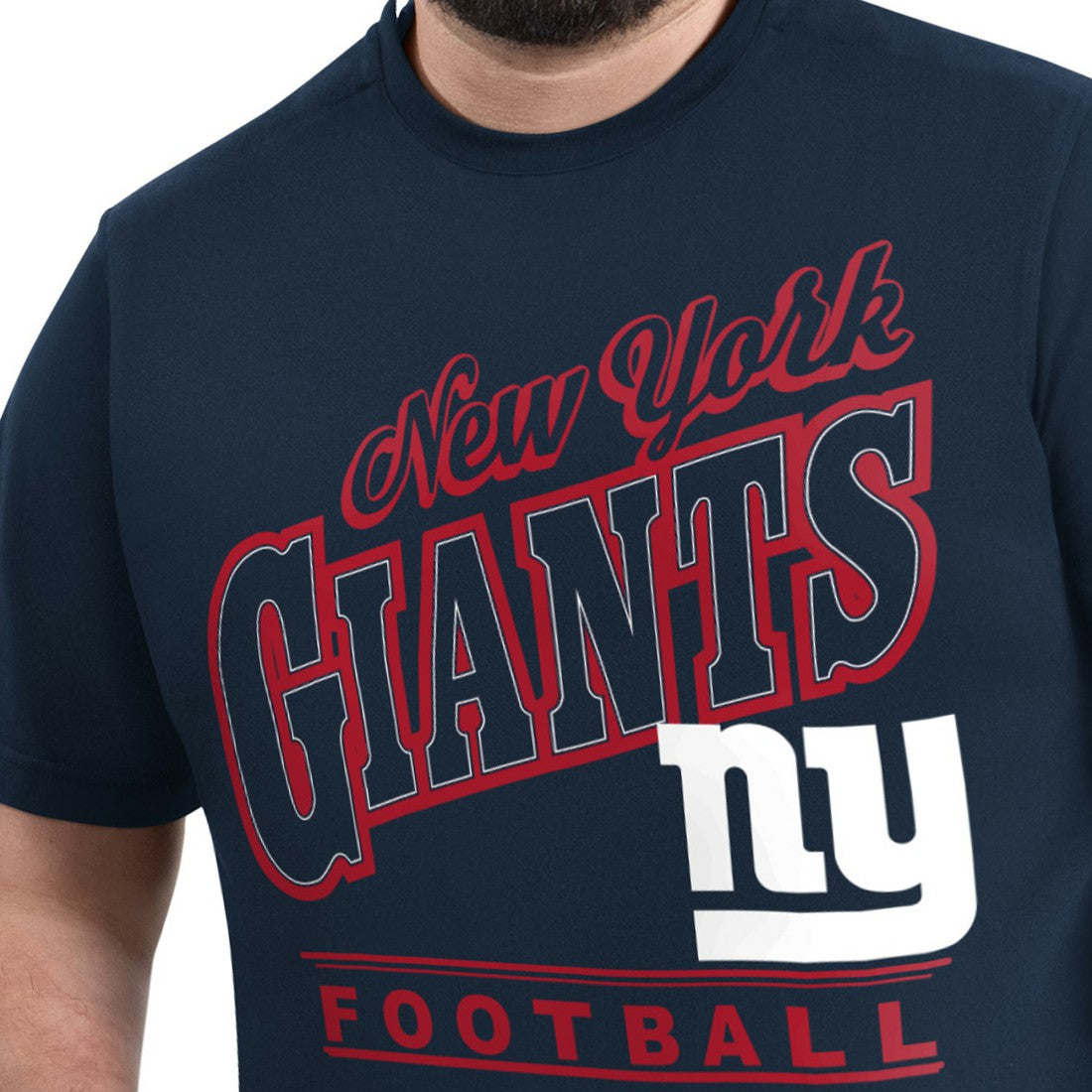 New York Giants G-III Sports by Carl Banks Adaptive Headliner Graphic T-Shirt Navy | NFL