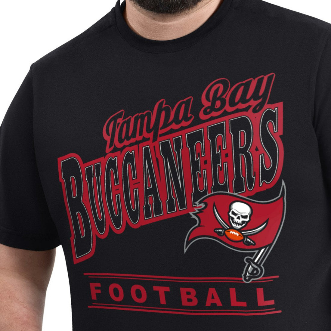 Tampa Bay Buccaneers G-III Sports by Carl Banks Adaptive Headliner Graphic T-Shirt Black | NFL