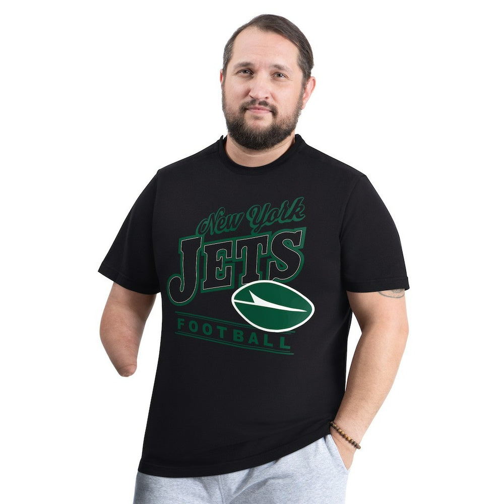 New York Jets G-III Sports by Carl Banks Adaptive Headliner Graphic T-Shirt Black | NFL