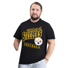 Pittsburgh Steelers G-III Sports by Carl Banks Adaptive Headliner Graphic T-Shirt Black | NFL