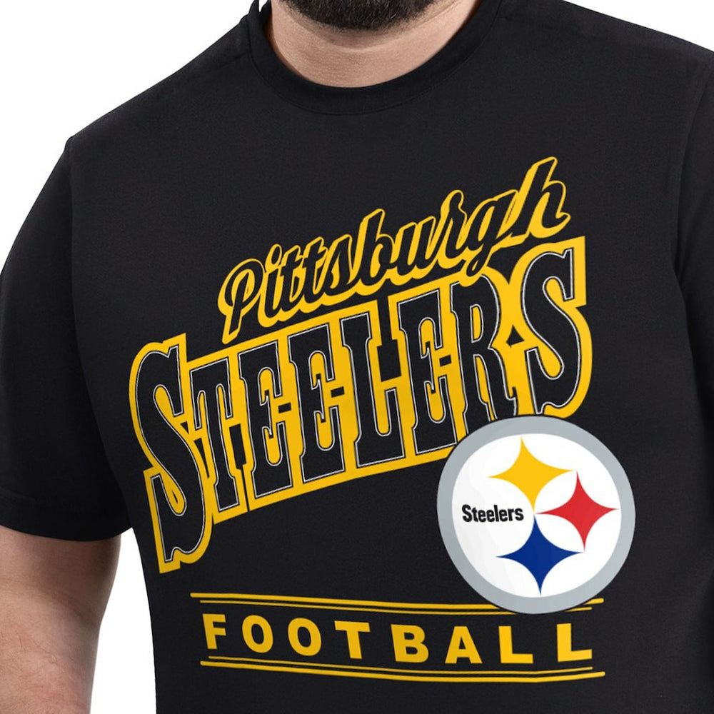 Pittsburgh Steelers G-III Sports by Carl Banks Adaptive Headliner Graphic T-Shirt Black | NFL