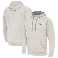 Washington Capitals Antigua Victory Pullover Hoodie - Cream - NHL