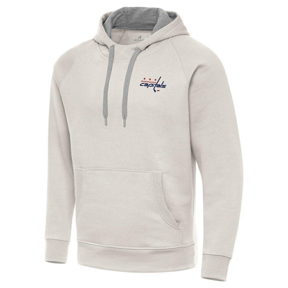 Washington Capitals Antigua Victory Pullover Hoodie - Cream - NHL