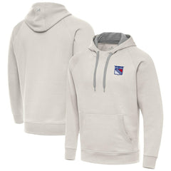 New York Rangers Antigua Victory Pullover Hoodie - Cream - NHL
