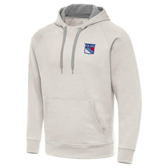 New York Rangers Antigua Victory Pullover Hoodie - Cream - NHL