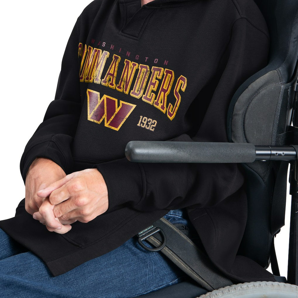 Washington Commanders G-III Sports by Carl Banks Adaptive Team Spirit Graphic Fleece Pullover Hoodie Black | NFL