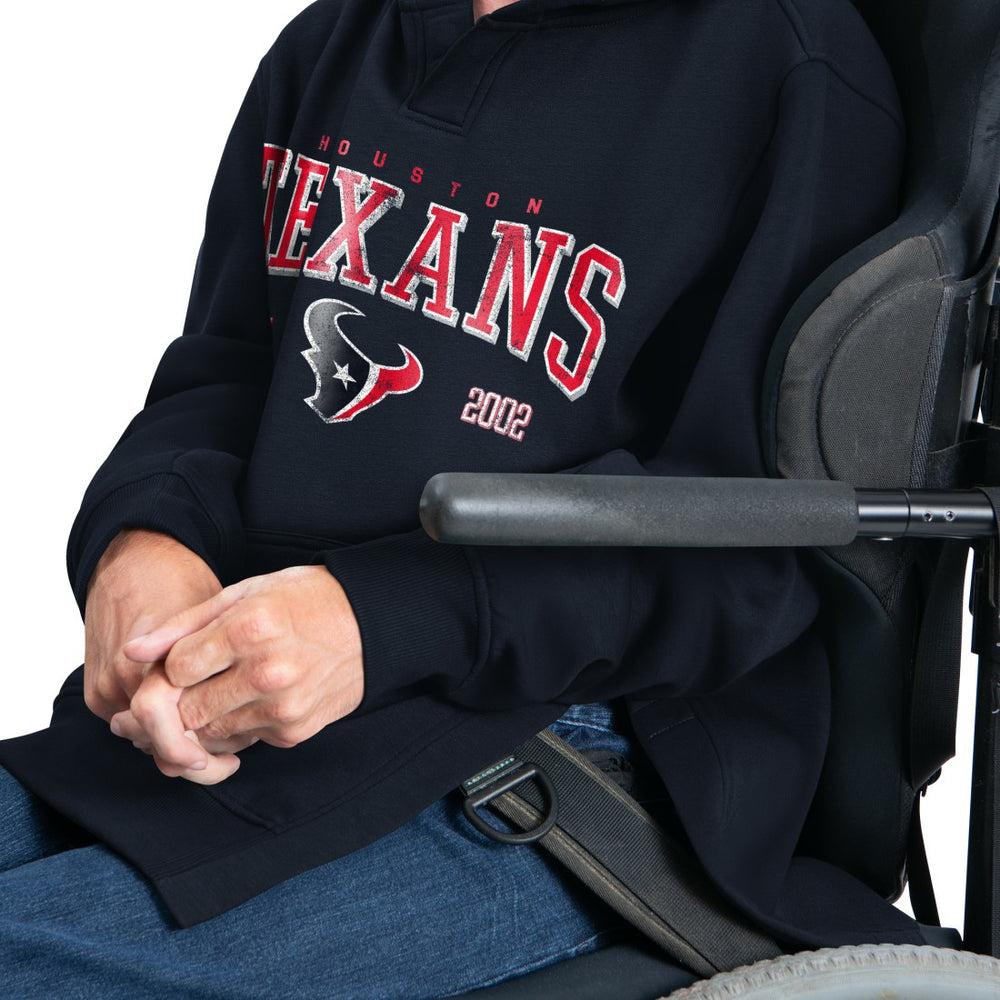 Houston Texans G-III Sports by Carl Banks Adaptive Team Spirit Graphic Fleece Pullover Hoodie Navy | NFL