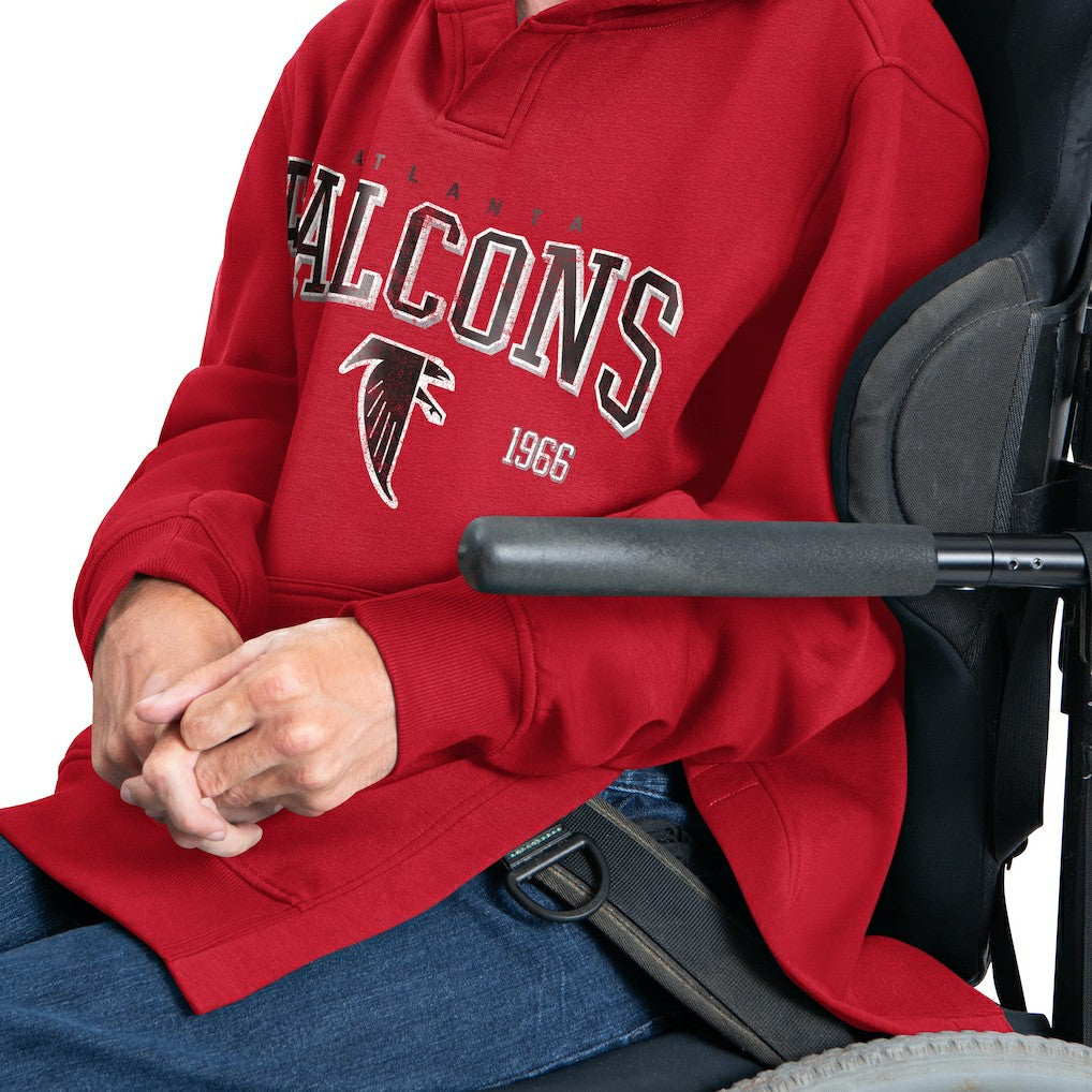 Atlanta Falcons G-III Sports by Carl Banks Adaptive Team Spirit Graphic Fleece Pullover Hoodie Red | NFL