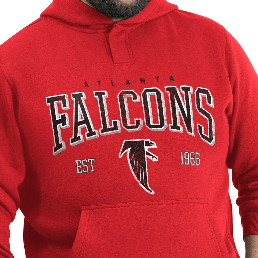 Atlanta Falcons G-III Sports by Carl Banks Adaptive Team Spirit Graphic Fleece Pullover Hoodie Red | NFL