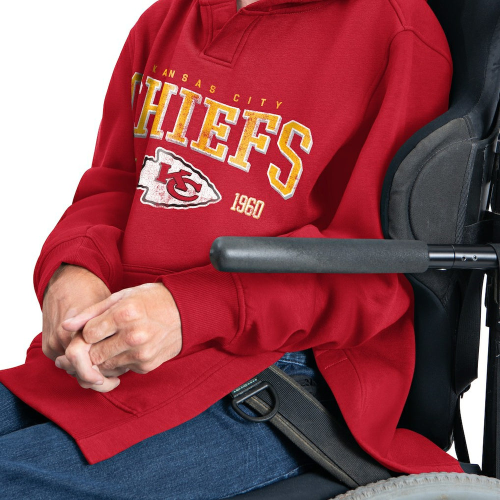 Kansas City Chiefs G-III Sports by Carl Banks Adaptive Team Spirit Graphic Fleece Pullover Hoodie Red | NFL