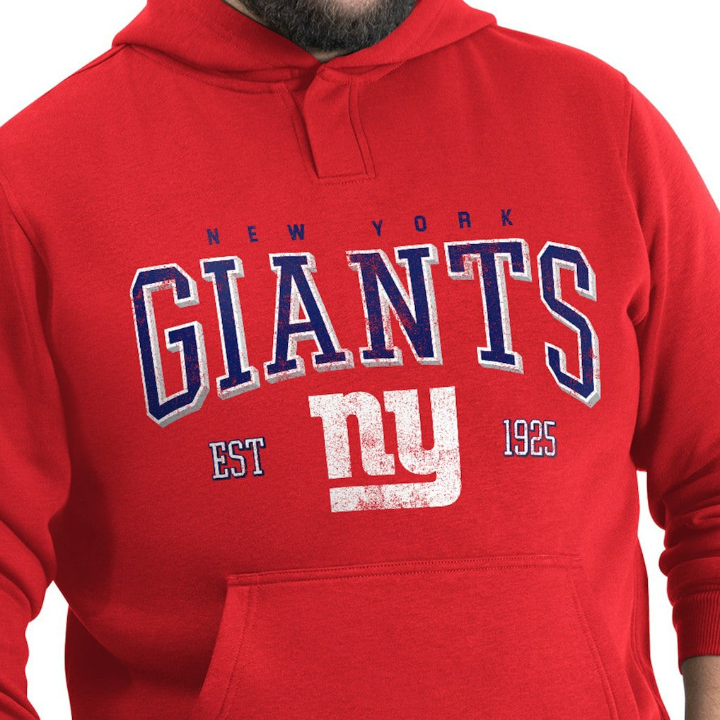 New York Giants G-III Sports by Carl Banks Adaptive Team Spirit Graphic Fleece Pullover Hoodie Red | NFL