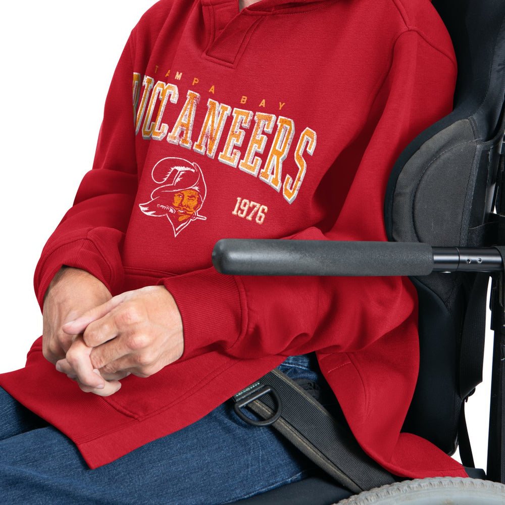 Tampa Bay Buccaneers G-III Sports by Carl Banks Adaptive Team Spirit Graphic Fleece Pullover Hoodie Red | NFL