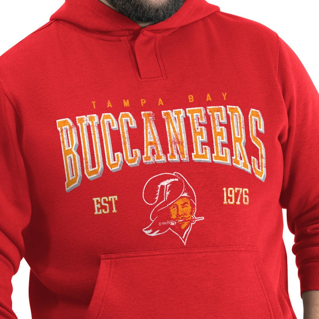 Tampa Bay Buccaneers G-III Sports by Carl Banks Adaptive Team Spirit Graphic Fleece Pullover Hoodie Red | NFL