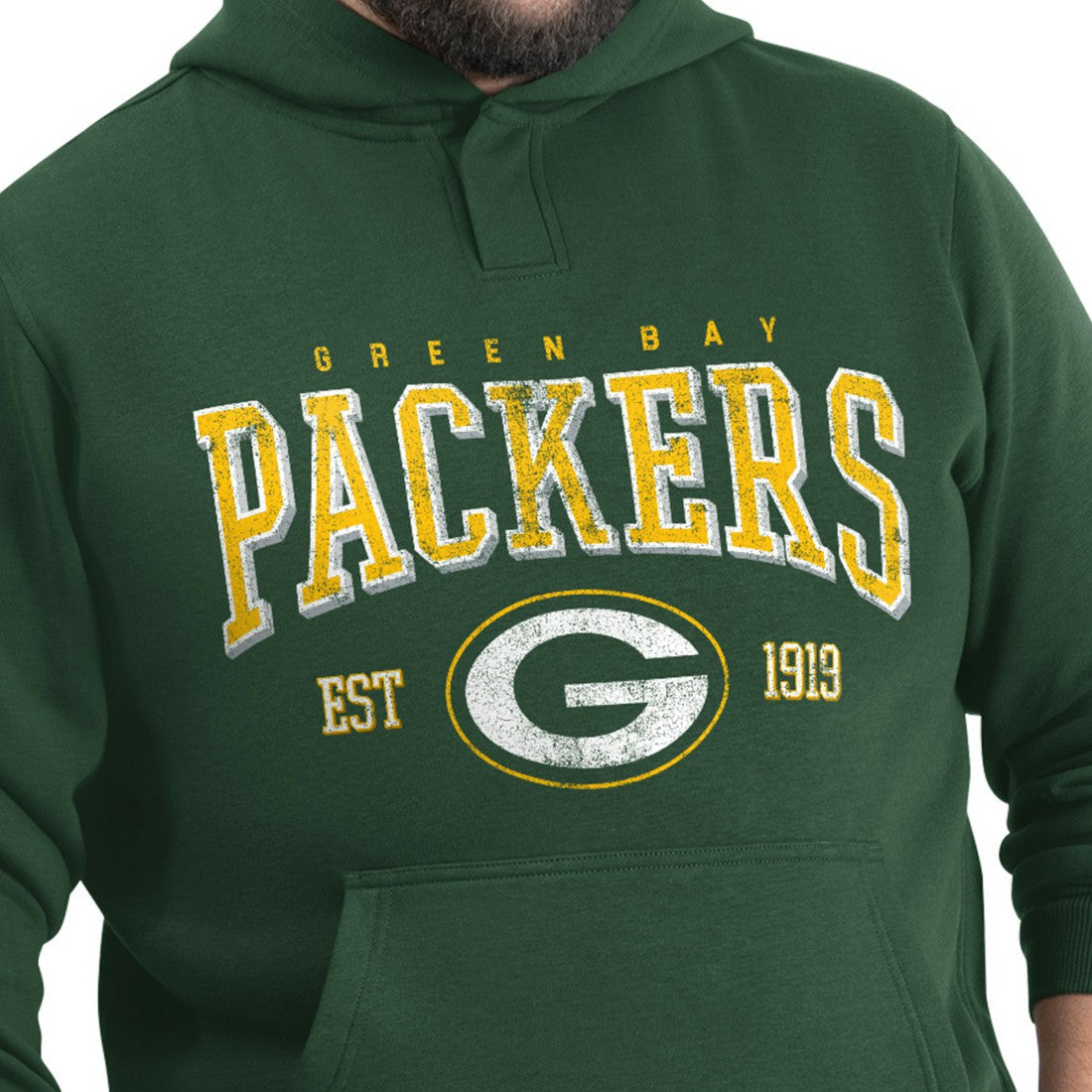 Green Bay Packers G-III Sports by Carl Banks Adaptive Team Spirit Graphic Fleece Pullover Hoodie Green | NFL