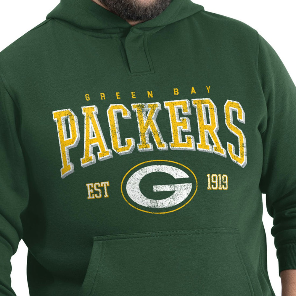 Green Bay Packers G-III Sports by Carl Banks Adaptive Team Spirit Graphic Fleece Pullover Hoodie Green | NFL