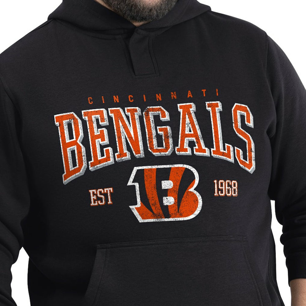 Cincinnati Bengals G-III Sports by Carl Banks Adaptive Team Spirit Graphic Fleece Pullover Hoodie Black | NFL