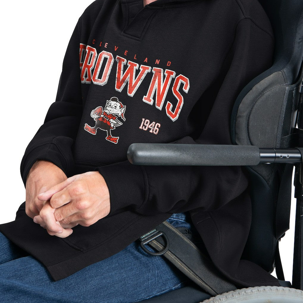 Cleveland Browns G-III Sports by Carl Banks Adaptive Team Spirit Graphic Fleece Pullover Hoodie Black | NFL