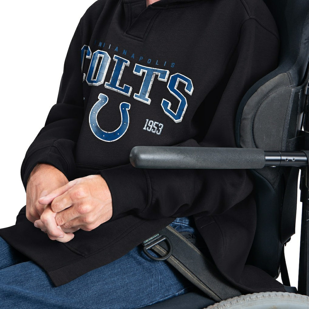 Indianapolis Colts G-III Sports by Carl Banks Adaptive Team Spirit Graphic Fleece Pullover Hoodie Black | NFL