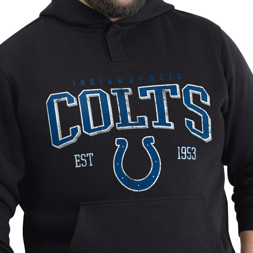 Indianapolis Colts G-III Sports by Carl Banks Adaptive Team Spirit Graphic Fleece Pullover Hoodie Black | NFL