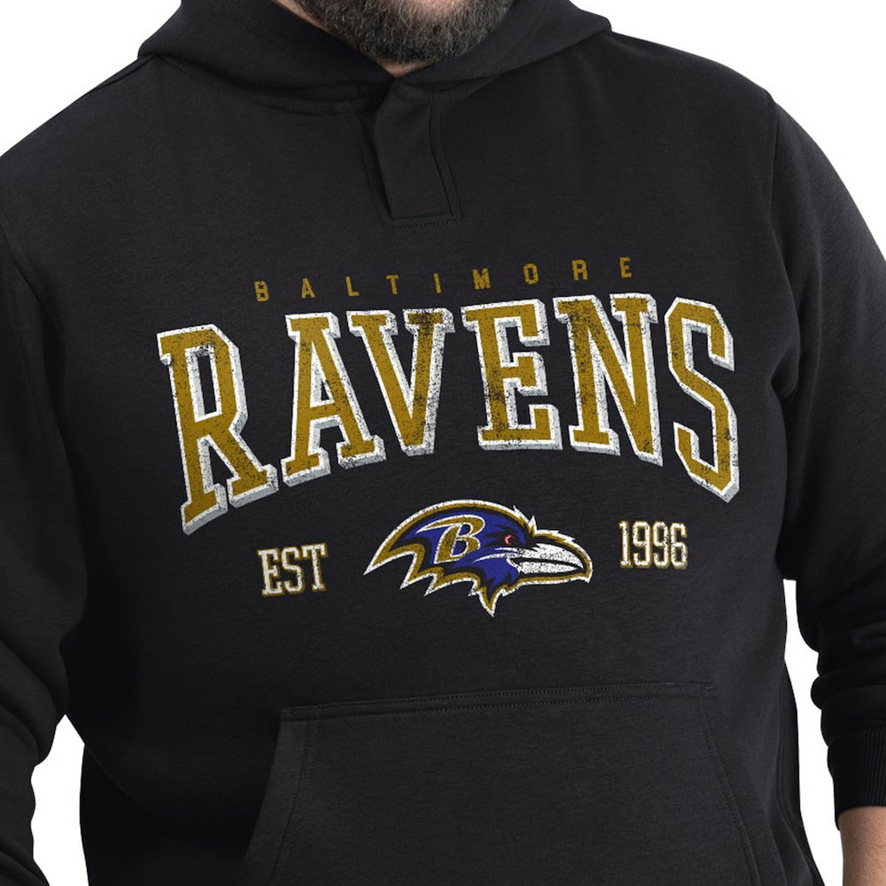 Baltimore Ravens G-III Sports by Carl Banks Adaptive Team Spirit Graphic Fleece Pullover Hoodie Black | NFL